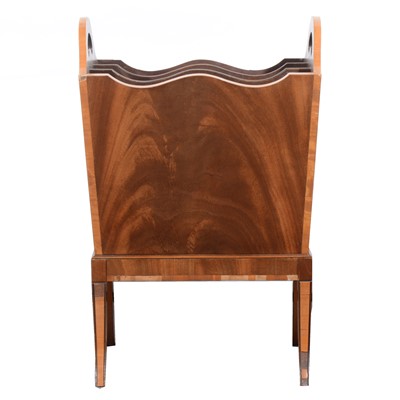 Lot 128 - A reproduction mahogany finish magazine rack