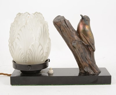 Lot 1074 - An Art Deco table lamp