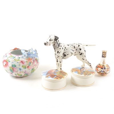 Lot 58 - Royal Doulton Dalmatian figure, and other decorative ceramics.