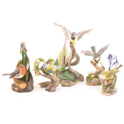 Lot 86 - A collection of Boehm porcelain bird models