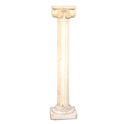 Lot 108 - A variegated marble Ionic column