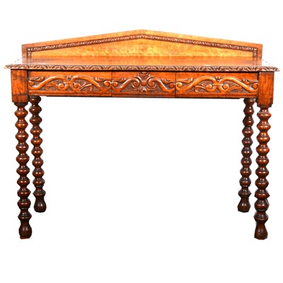 Lot 33 - A Victorian oak hall table