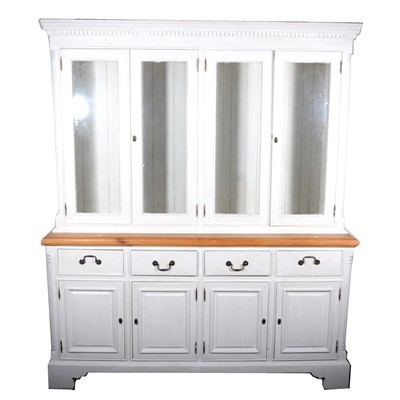 Lot 8 - A contemporary part painted pine dresser