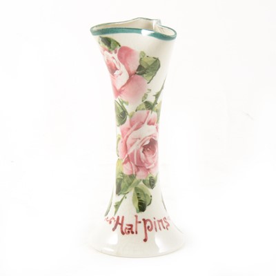 Lot 6 - A Wemyss pottery hatpin holder