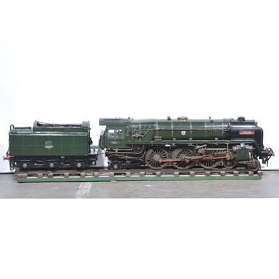 Lot 162 - A 3.5 inch gauge live steam locomotive; 4-6-2 BR green, 'Vulcan', with tender, no.70024, 132cm full length.