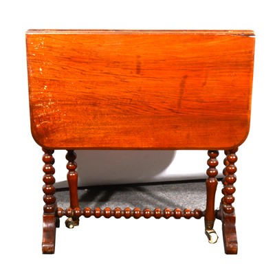 Lot 171 - An Edwardian walnut Sutherland table