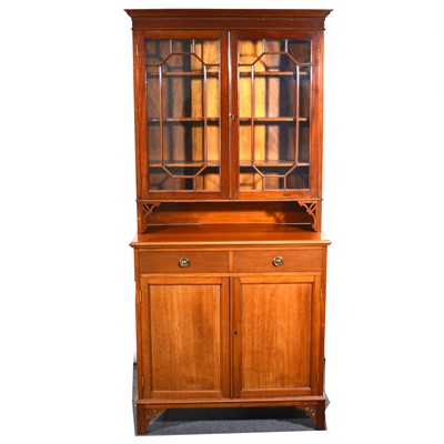 Lot 486 - An Edwardian walnut cabinet