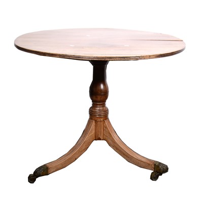 Lot 414 - A Victorian mahogany tripod table