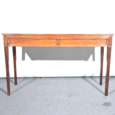Lot 464 - Edwardian mahogany side table, with ebonised...