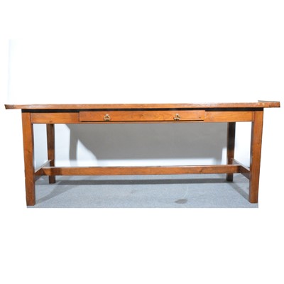 Lot 503 - A walnut library table