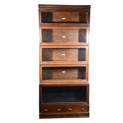 Lot 7 - A five-tier Globe Wernicke bookcase
