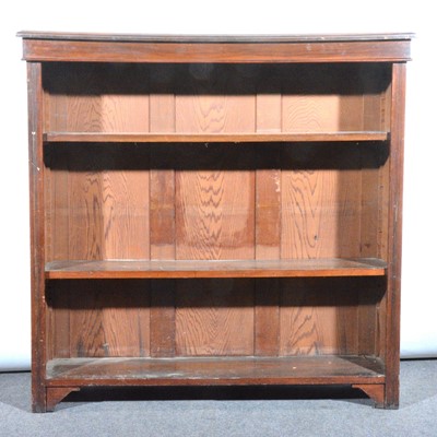 Lot 524 - A walnut open bookcase
