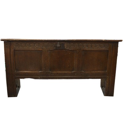 Lot 420 - An oak coffer, 18th Century