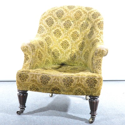 Lot 526 - A Victorian hoop back nursing chair