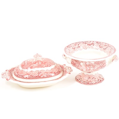Lot 11 - Masons Pink Chartreuse pottery