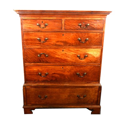 Lot 159 - A Georgian mahogany chest of drawers, adapted