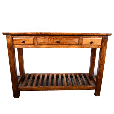 Lot 71 - A modern hardwood hall table