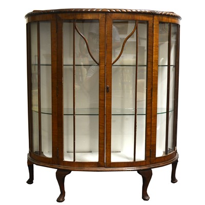 Lot 42 - A 1930s bowfront display cabinet