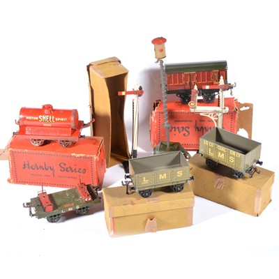Lot 7 - Selection of pre-war Hornby, Bing and Bassett-Lowke O gauge model railway