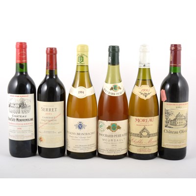 Lot 294 - Nine bottles of assorted French table wines