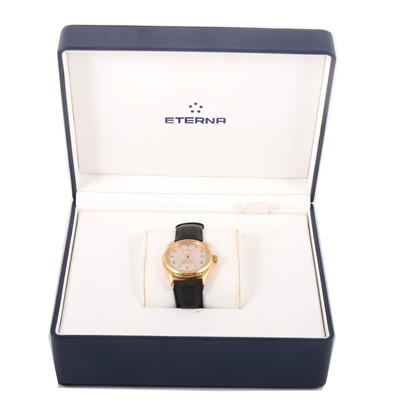 Lot 113 - Eterna-Matic - a gentleman's wristwatch. 1948 Limited Edition Chronometer No. 496 with box and paperwork.