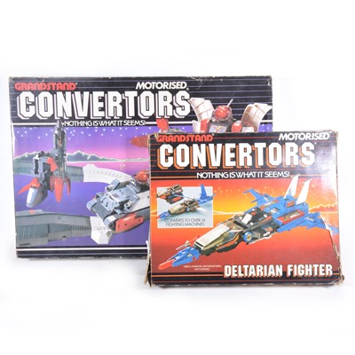 Lot 275 - Convertors by Grandstand; two sets including Omegatron and Dettarian Figher, both boxed
