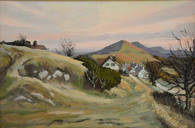 Lot 374 - British School, 20th Century, Landscape, oil on board, 60cm x 90cm.