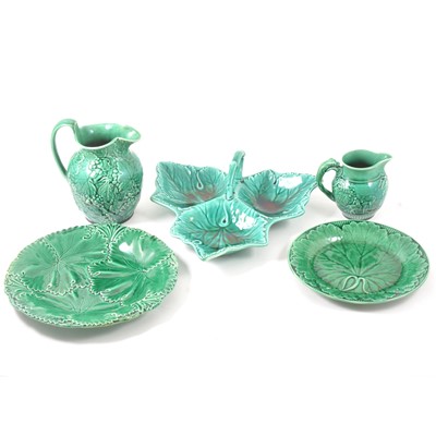 Lot 22 - Six Copeland lead glazed dessert plates, etc.