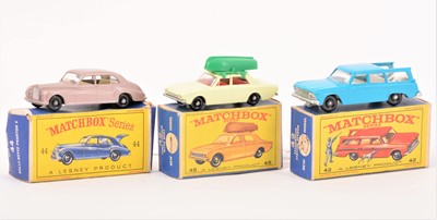 Lot 224 - Matchbox Lesney 1-75 series; three die-cast models no.44, no.45, no.42