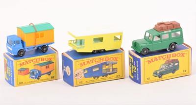 Lot 140 - Matchbox Lesney 1-75 series; three no.60, no.12 and no.23