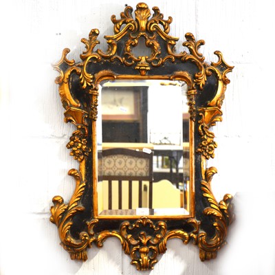 Lot 535 - A reproduction parcel gilt pier glass