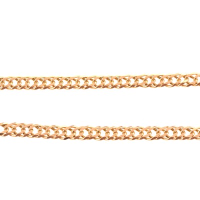 Lot 271 - A 9 carat yellow gold chain necklace.