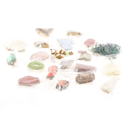 Lot 310 - A collection of 1930's  period costume jewellery many pieces marked "China" with natural stones.