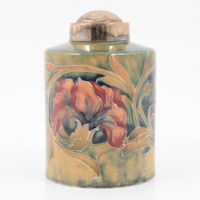Lot 152 - William Moorcroft, a 'Spanish' pattern cylindrical jar.