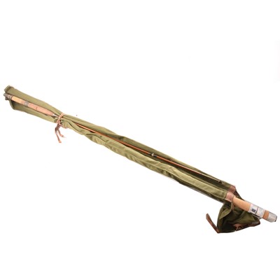 Lot 175 - Fishing: Allcocks silver wraith carbon fibre three section rod.