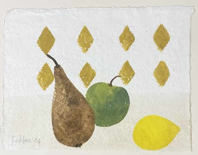 Lot 437 - Mary Fedden, Still life of fruit