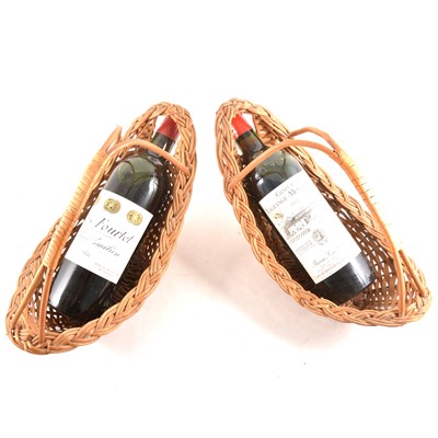 Lot 98 - Two bottles of French wine: Clos Fourtet Saint-Emilion, First Grand Cru, 1976, and Chateau Lagrange-Monbadon, 1982