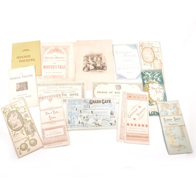 Lot 141 - Tray of Victorian theatre programmes