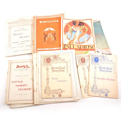 Lot 143 - Tray of early 20th century theatre programmes.