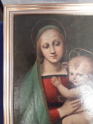 Lot 346 - After Raphael, 
Madonna and Child