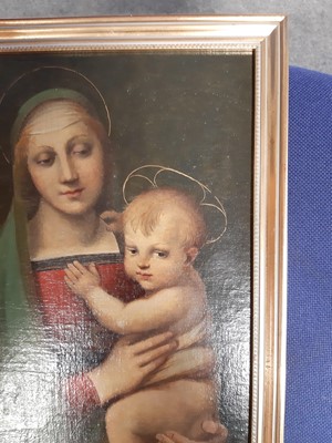 Lot 346 - After Raphael, 
Madonna and Child