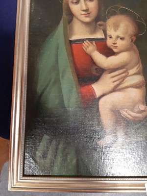 Lot 346 - After Raphael, 
Madonna and Child