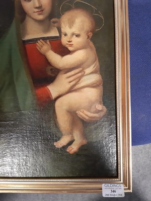 Lot 346 - After Raphael, 
Madonna and Child