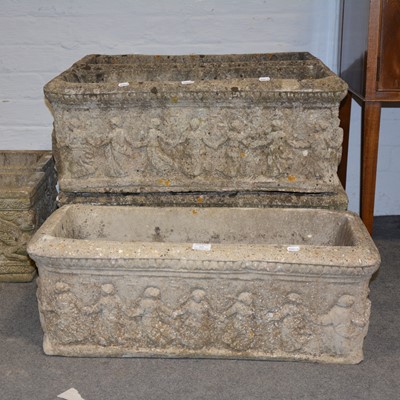Lot 565 - Five garden troughs