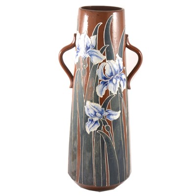 Lot 80 - An Old Foley Secessionist twin-handled vase.