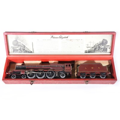 Lot 1 - Hornby O gauge model railways; 20-volt electric Princess Royal class 4-6-2 'Princess Elizabeth' locomotive