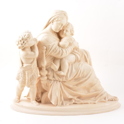 Lot 45 - Salvator Marchi, Madonna della Sedia, a plaster group