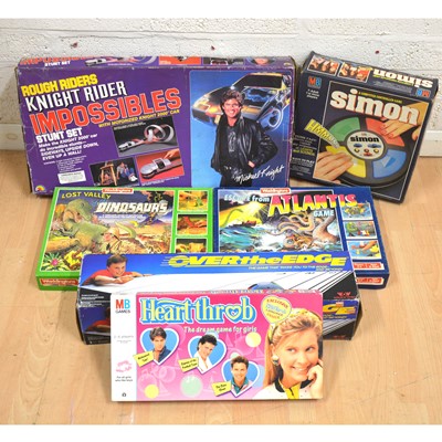 Lot 288 - Vintage games; six including Simon, Over the Edge, Escape from Atlantis etc
