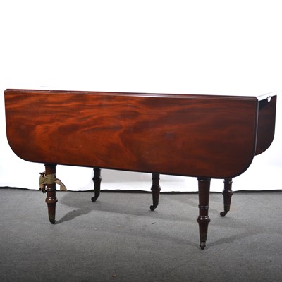 Lot 418 - William IV mahogany extending dining table