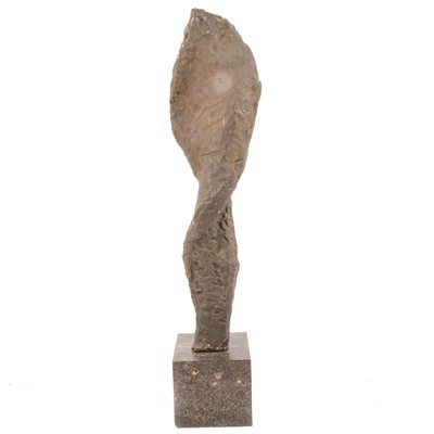 Lot 154 - T Lister(?), abstract, hollow bronzed sculpture